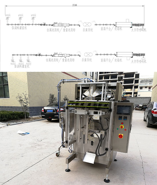 大型火锅底料包装机设备设计图