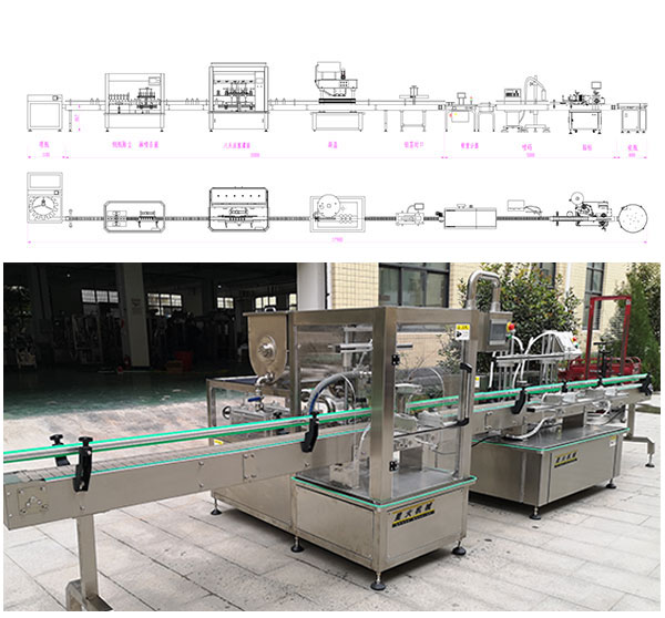 全套酱料灌装生产线设计图